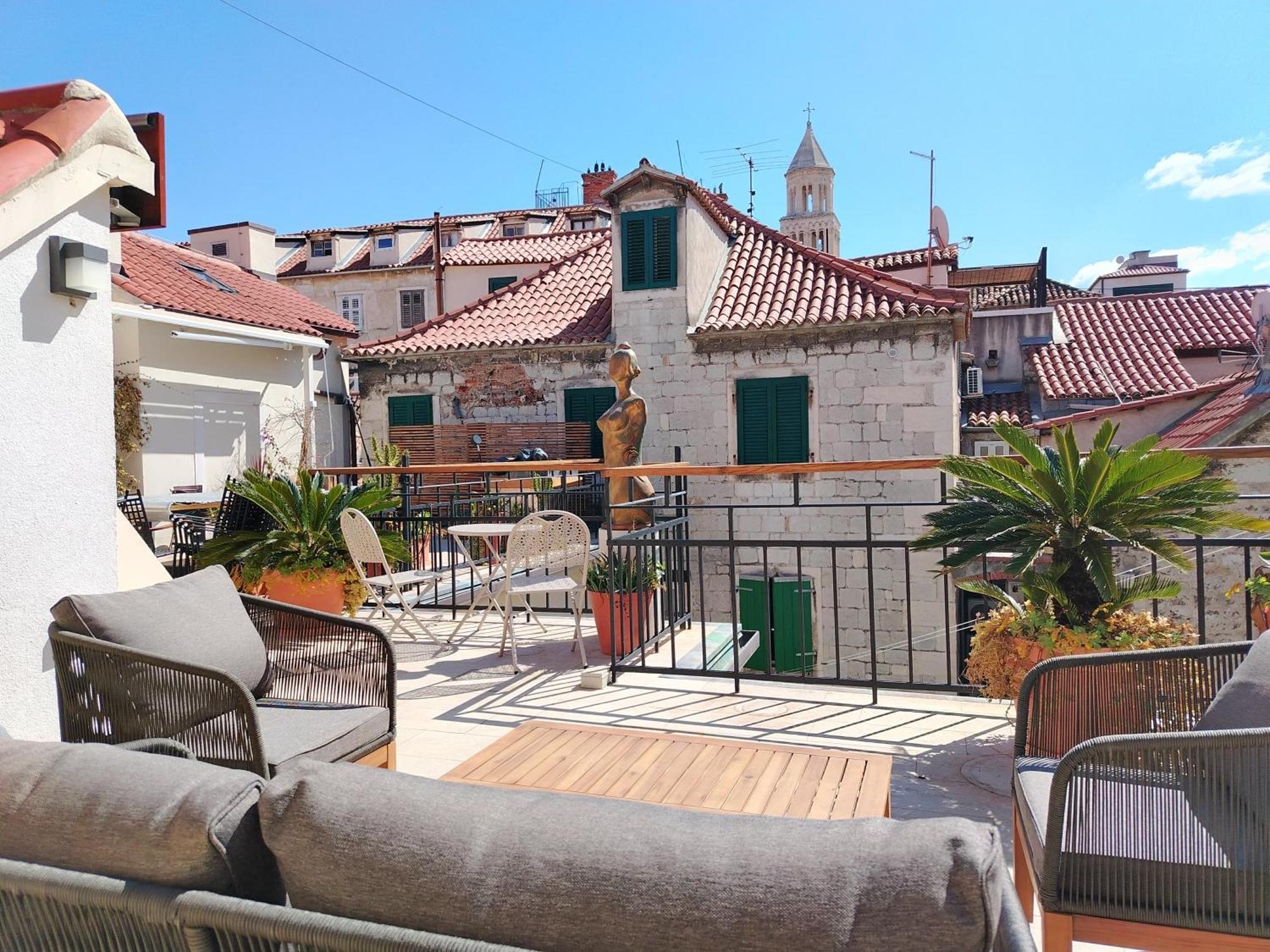 Luxury 2 Bedroom-2 Bathroom Apartment & Studio App With Rooftop Terrace Split Exteriér fotografie